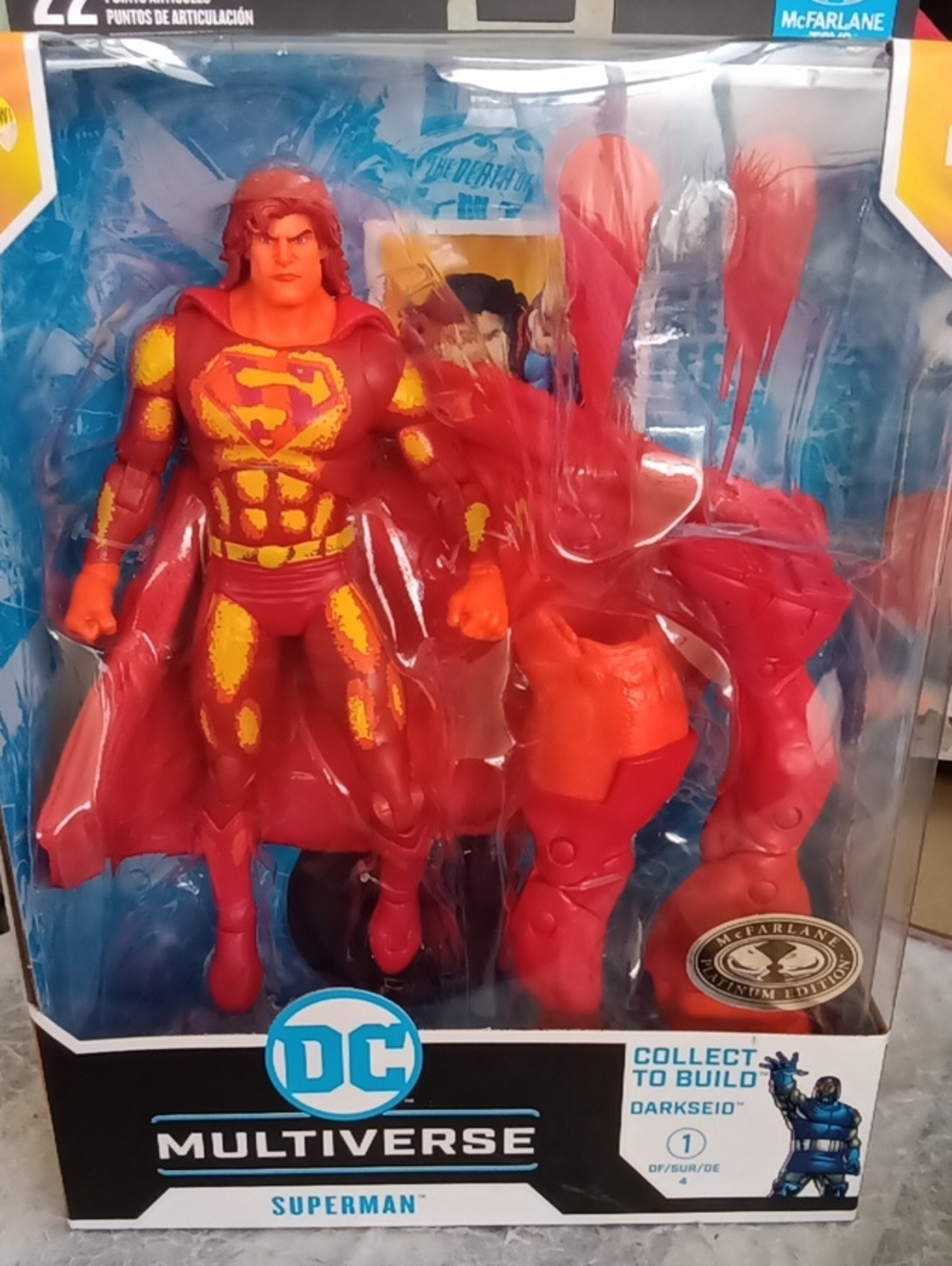 DC Superman Action Figure - Red & Yellow